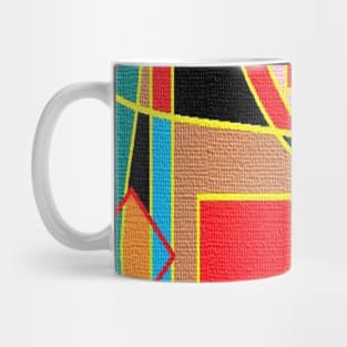 Red Multicolor Mug